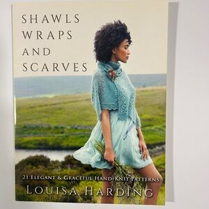Knitting Pattern Book Shawls, Wraps and Scarves Never Used